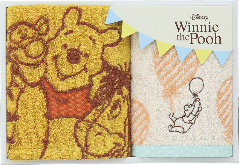 【ラッピング無料】ディズニー ハロー！プー ＆ フレンズ フェイスタオル ＆ ゲストタオル WR15791 綿100%