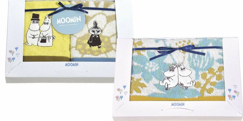 【ラッピング無料】ムーミン フレグラント フェイスタオル ＆ ウォッシュタオル 2P MM-10028
