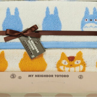 【ラッピング無料】となりのトトロ トトロシルエットN フェイスタオル ＆ ウォッシュタオル TT-7220 綿100%