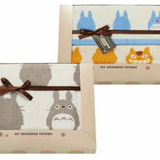 【ラッピング無料】となりのトトロ トトロシルエットN タオルセット TT-7245 綿100% バスタオル フェイス ウォッシュ タオル