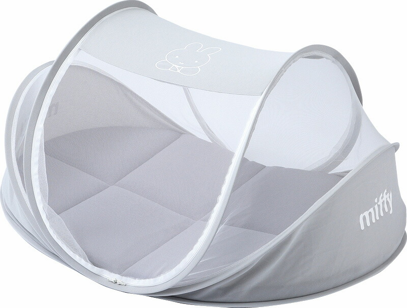 【ラッピング無料】ミッフィー コンパクトベッド 1517-50007 ベビーベッド用蚊帳 キャノピー