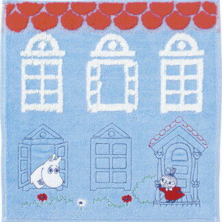 【ラッピング無料】ムーミン 家の前のリトルミイ ミニタオル 1405013600 綿100%