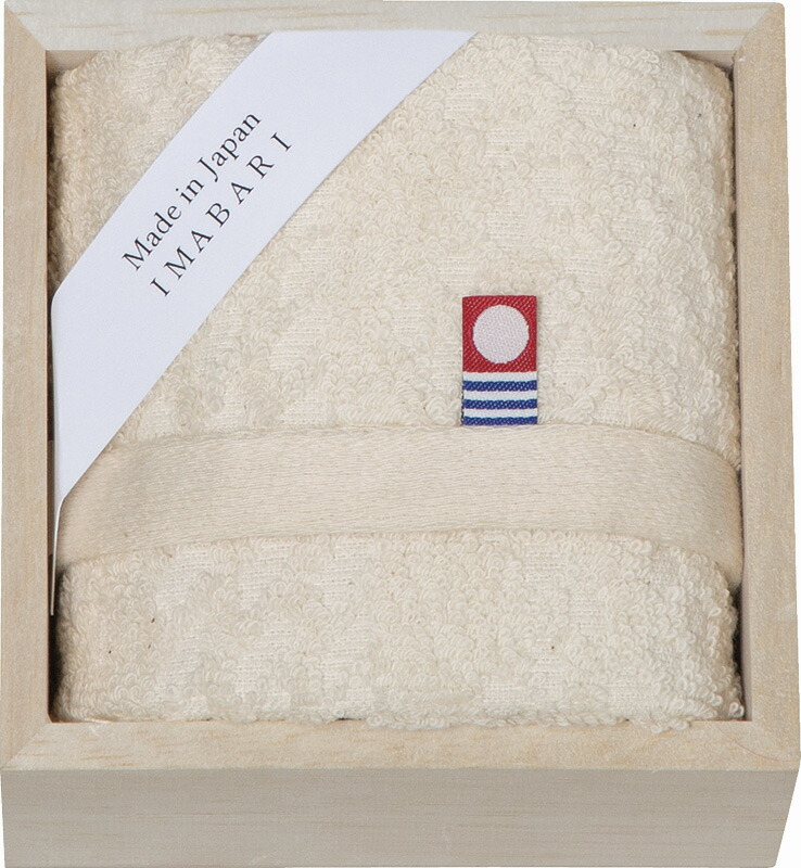 【ラッピング無料】国産 今治製タオル しまなみ匠の彩 ウォッシュタオル(木箱入) リピン KW-6055 綿100% 日本製