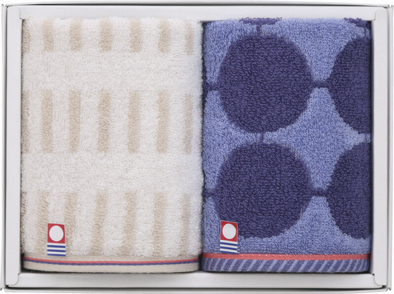 【ラッピング無料】国産 今治製タオル プッチ タオルハンカチ 2P ブルー 22728-32410-304 綿100% 日本製