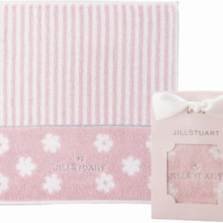 【ラッピング無料】ジル スチュアート スリール タオルハンカチ ピンク 58-3169080PI 綿100%