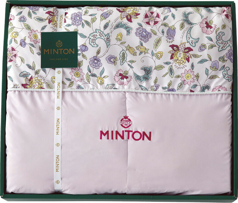 【ラッピング無料】ミントン シルク混 肌掛けふとん ピンク MNSF40801P 掛け布団