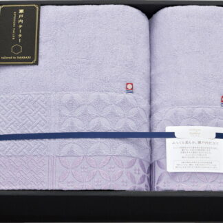 【ラッピング無料】国産 瀬戸内テーラー タオルケット ＆ ハーフケット パープル TA-1550 3PU 日本製