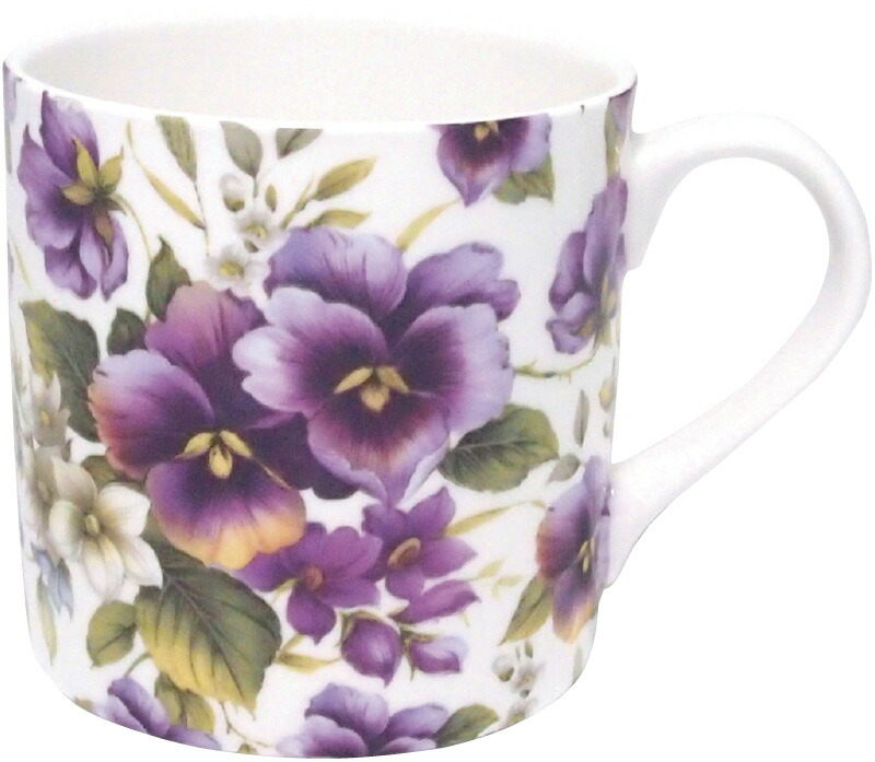 【ラッピング無料】エインズレイ ステッチコール マグ ワイルドパンジー STCL00003C マグカップ