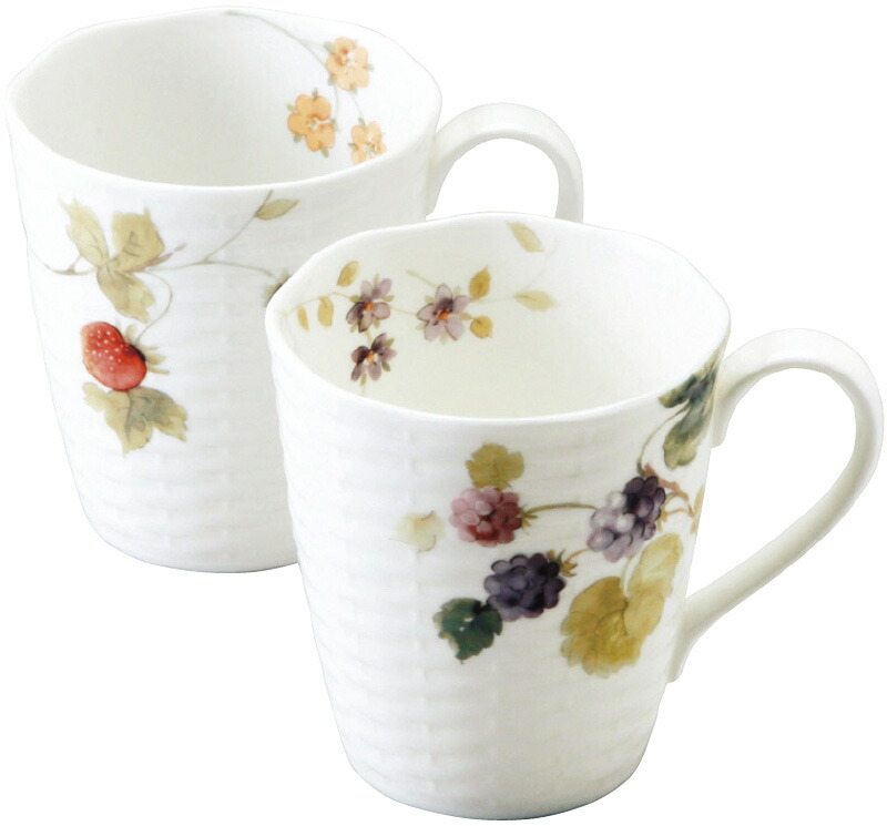 【ラッピング無料】ナルミ ルーシーガーデン ペアマグ 96011-2190 3P マグカップ