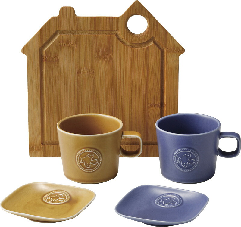 【ラッピング無料】フェリーチェ ペアモーニングセット FE-3003A 皿 プレート カップ ミニプレート トレー