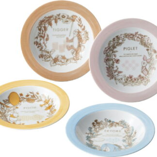 【ラッピング無料】国産 ディズニー ボタニカルアート パスタプレート4枚セット 3529-02 日本製 皿