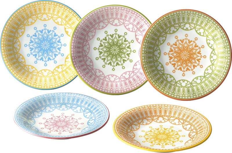 【ラッピング無料】国産 ディズニー ペールトーン プレート5枚セット 3278-02 日本製 皿