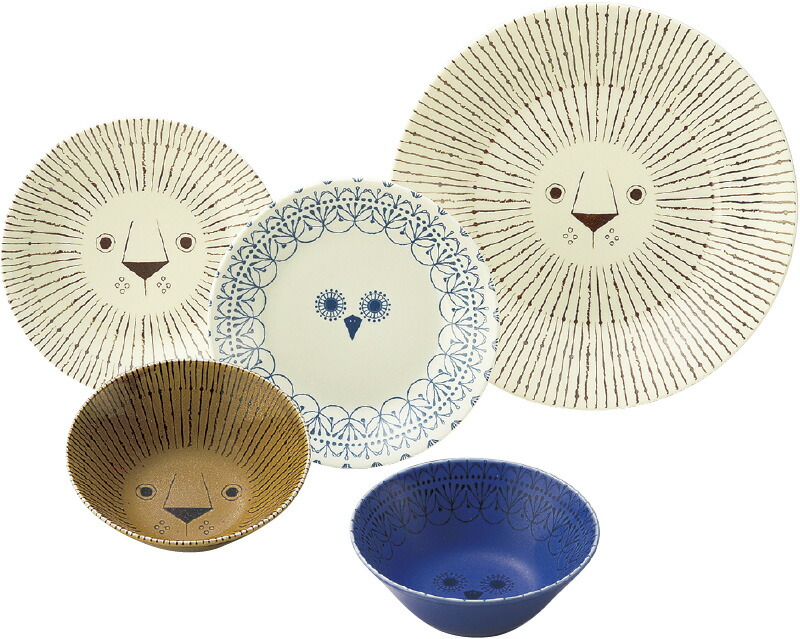 【ラッピング無料】国産 ミッケ シェアランチセット 6791-02 日本製 皿 プレート プレートS ボウルM プレートL