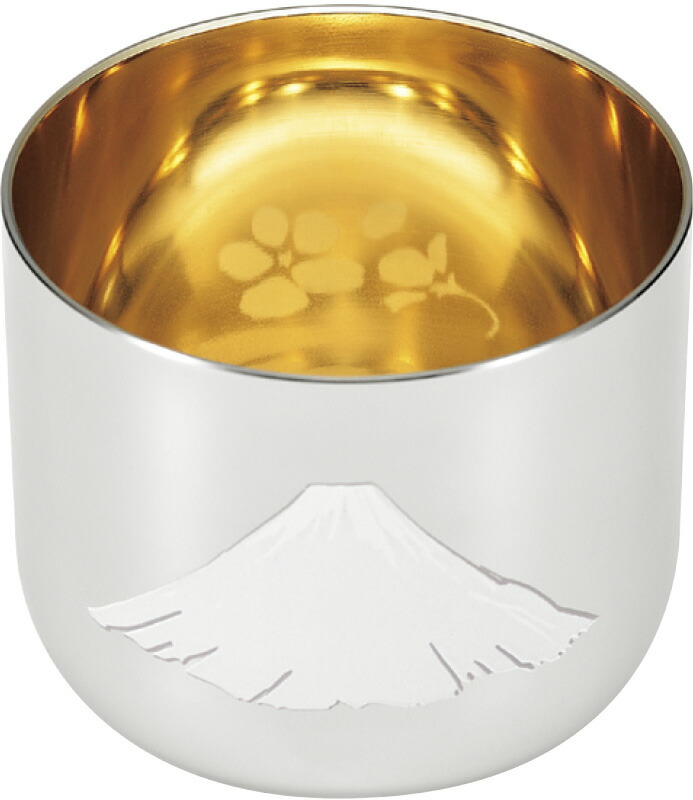 【ラッピング無料】国産 燕熟の技 感温ぐい呑み 赤富士 EJG-400 日本製 おちょこ