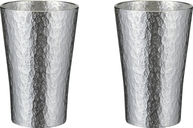 【ラッピング無料】国産 本錫タンブラー 150ml 六花(りっか) 小ペア trk-1P 日本製