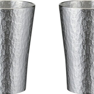 【ラッピング無料】国産 本錫タンブラー 225ml 六花(りっか) 中ペア trk- 2P 日本製