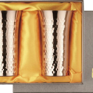 【ラッピング無料】国産 食楽工房 純銅鎚目一口ビール160ml ペア CNE926C 日本製 ジョッキ