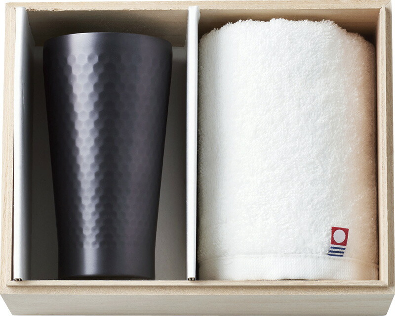 【ラッピング無料】AMIi HOME タンブラーセット F･ホワイト AM-1626 今治ウォッシュタオル