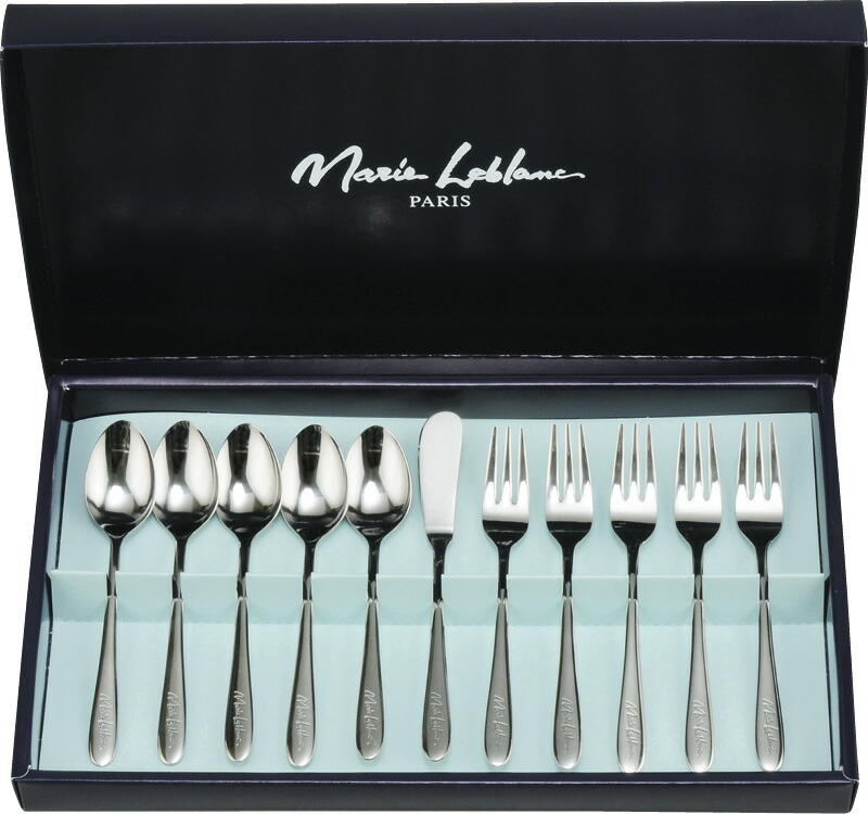 【ラッピング無料】国産 マリエ･ルブラン モーニング11本セット MG-501 日本製 カトラリーセット コーヒースプーン ヒメフォーク バターナイフ
