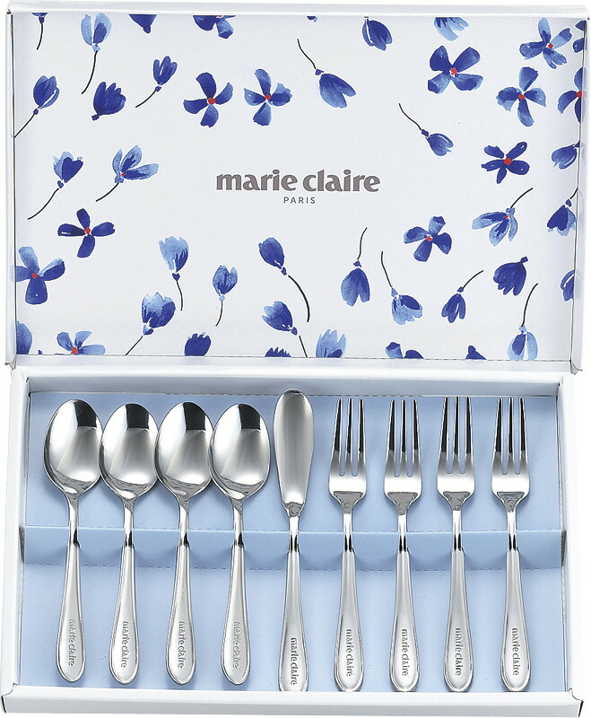 【ラッピング無料】国産 マリ･クレール モーニング9ピースセット MC-125 日本製 カトラリーセット コーヒースプーン ヒメフォーク バターナイフ