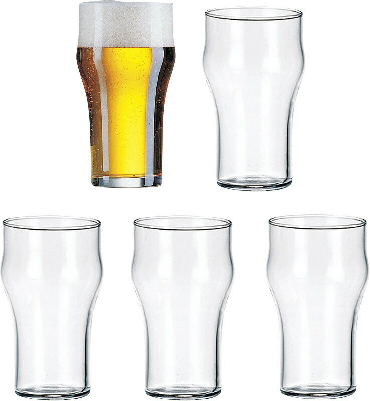 【ラッピング無料】リュミナルク ノニック ビアグラス 5客セット LG098 全面強化ガラス タンブラー