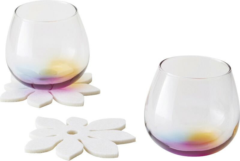 【ラッピング無料】トロピカル スインググラスペア 04158 コースター