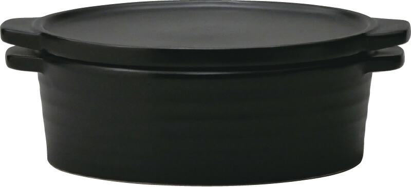 【ラッピング無料】国産 キッチンスタジオ パンダ食堂 ウチ･ソトクッカー ブラック 9100-0180 日本製 皿 プレート