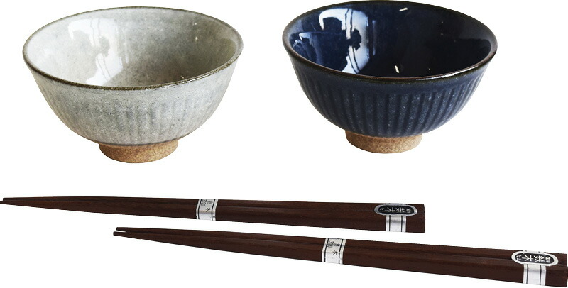 【ラッピング無料】削ぎ茶碗ペア 箸付 020414 ご飯茶碗 レビュー