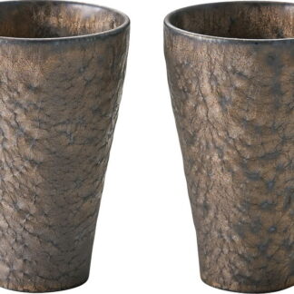 【ラッピング無料】国産 黒曜 ペアカップ 266339 日本製 日本酒 焼酎グラス