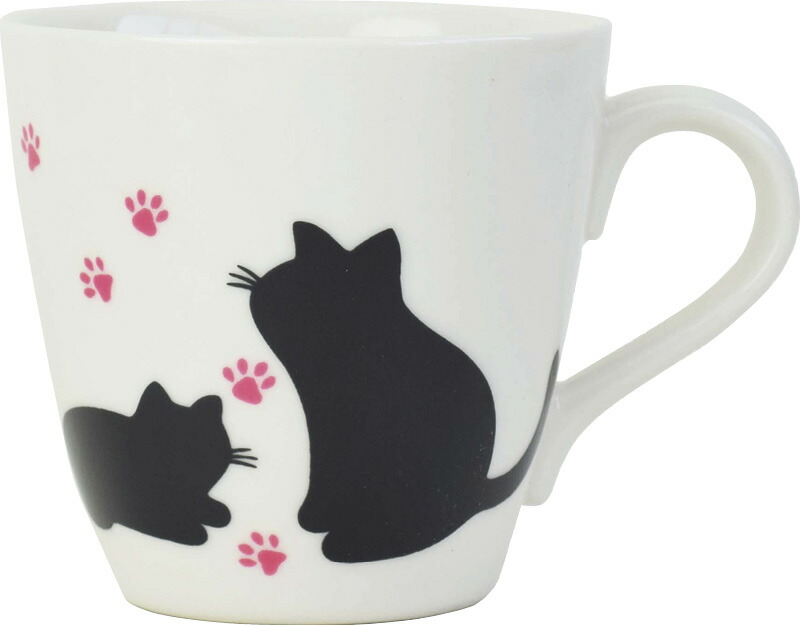 【ラッピング無料】国産 温感マグ キャット AM-SYO-7 日本製 マグカップ