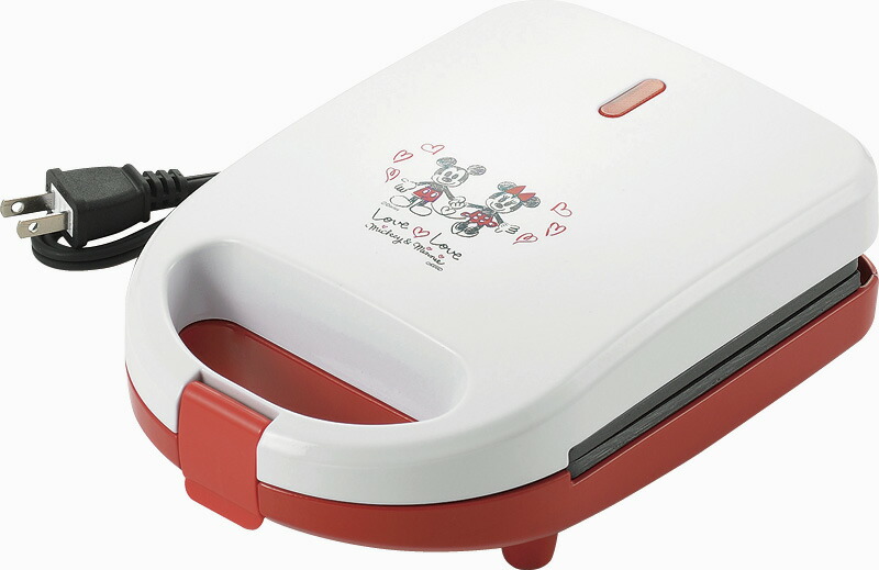 【ラッピング無料】ミッキー ＆ ミニー 耳まで焼けるホットサンドメーカー･S MM-212 ワッフルメーカー