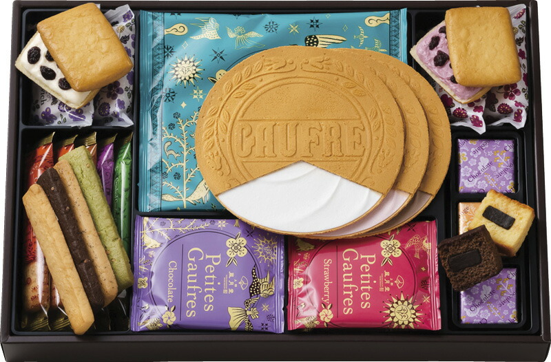 【ラッピング無料】上野?月堂 ゴーフルセレクション FGS-20 クラッシュクッキー プティゴーフル ゴーフル ガナッシュケーキ クリームサンド