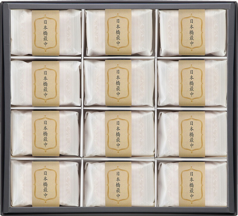 【ラッピング無料】日本橋屋長兵衛 お手作り日本橋最中12個入 NNM-30