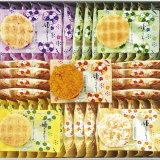 【ラッピング無料】えくぼ屋 姫てまり詰合せ HT-20 直火炊き醤油 やき塩 りんかけ生姜 梅ざらめ コーンポタージュ