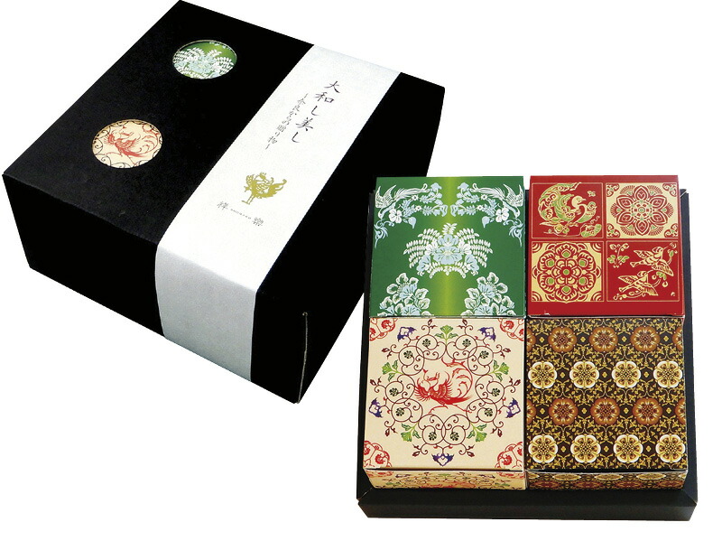 【ラッピング無料】奈良祥樂 大和し美しオリーブなあられ4箱セット YO-13