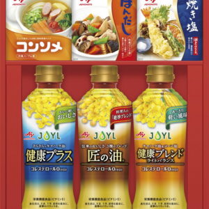 【ラッピング無料】味の素 バラエティ調味料ギフト A-20T 伝承のおいしさ匠の油 キャノーラ油健康プラス キャノーラ油&コーン油健康ブレンドライトバランス 瀬戸のほんじお焼き塩 コンソメ顆粒タイプ ほんだし