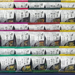 【ラッピング無料】ろくさん亭 道場六三郎 フリーズドライ MG-50 たまごスープ かきたま味噌汁赤だし仕立 昆布と野菜の味噌汁 三ツ葉と卵のスープ 茄子の味噌汁 わかめと油あげの味噌汁 ふかひれスープ 真鯛の お吸物