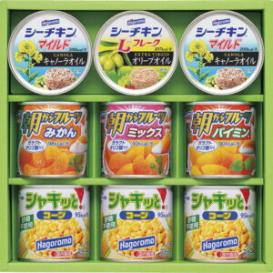 【ラッピング無料】はごろもフーズ バラエティギフト VC-20A シャキッとコーン シーチキンマイルドキャノーラオイル 朝からフルーツ シーチキンLフレークオリーブオイル