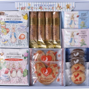 【ラッピング無料】ピーターラビット? コーヒー & スイーツギフト PSG-15N チーズスティックパイ クッキー ハートパイ マドレーヌラスク