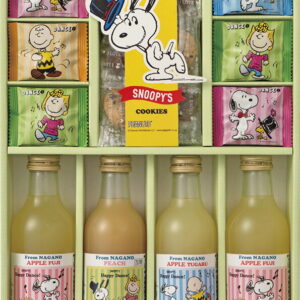 【ラッピング無料】スヌーピー ジョイフルスヌーピー ジュース & クッキーセット SJS-C ショコラ りんごジュース りんごジュース 桃ジュース