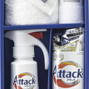 【ラッピング無料】つかいたい贈りたい アタックZEROワンハンドタイプ & 今治製甘撚りタオルセット ZER-25 詰替用 フェイスタオル マイクロファイバークロス
