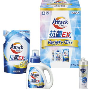 【ラッピング無料】花王 アタック抗菌EXバラエティギフト K・AU-15 詰替用 キュキュットクリア除菌