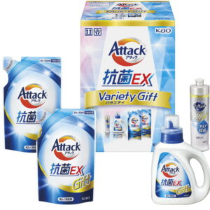 【ラッピング無料】花王 アタック抗菌EXバラエティギフト K・AU-20 詰替用 キュキュットクリア除菌