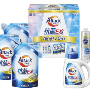 【ラッピング無料】花王 アタック抗菌EXバラエティギフト K・AU-30 詰替用 キュキュットクリア除菌