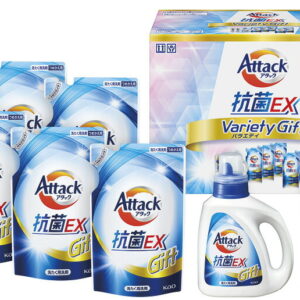 【ラッピング無料】花王 アタック抗菌EXバラエティギフト K・AU-40 詰替用 キュキュットクリア除菌