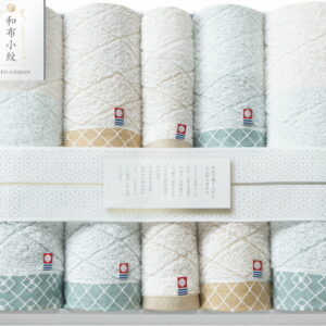 【ラッピング無料】国産 和布小紋 Modern タオルセット KWFK-1001 綿100% 日本製 フェイス バス ウォッシュ タオル