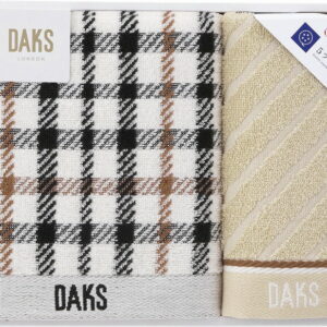 【ラッピング無料】DAKS NEW ハウスチェック フェイスタオル & ウォッシュタオル 55-3069200 綿100%