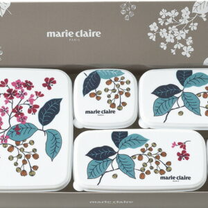 【ラッピング無料】国産 マリ・クレール フレンチライラック シール容器5点セット MC-672 日本製 保存容器 キャニスター