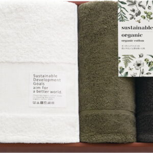 【ラッピング無料】サステナブルオーガニック 国際認証取得オーガニックタオルセット 64750 オーガニックコットン100% バスタオル フェイスタオル ハンドタオル