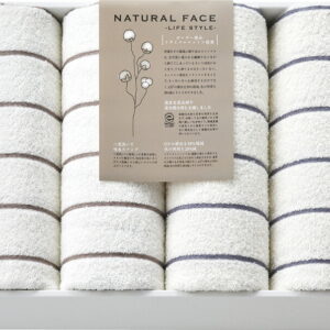 【ラッピング無料】国産 ナチュラルフェイス ボーダー バスタオル 4P SDGS1100 綿100% 日本製